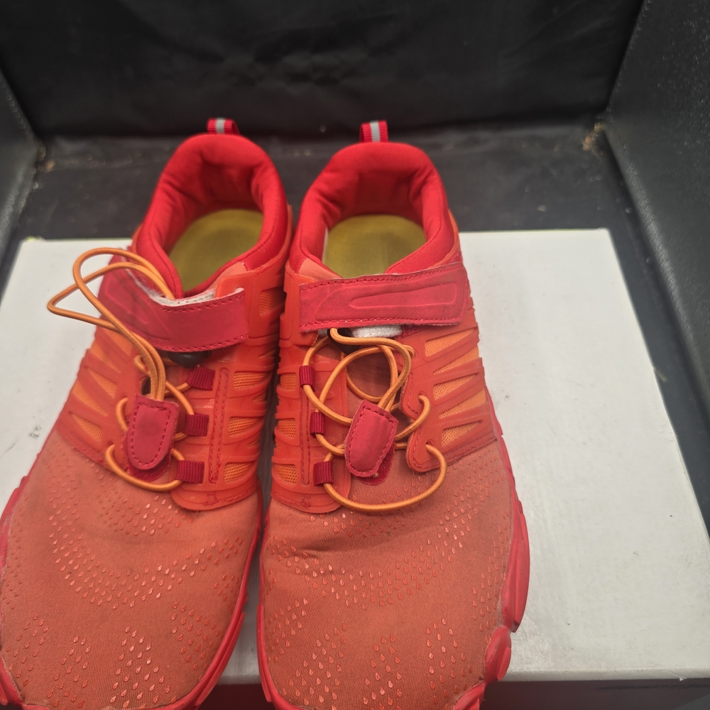 Men's‎ Red Athletic Shoes with Velcro Strap